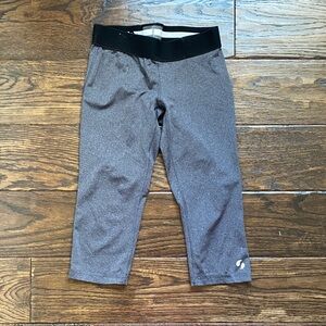 Soffe Drifit Gray Capri Leggings